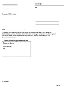 Wisconsin Pin Letter Example New Pin Letter for External Party Access – The home of CalSAWS